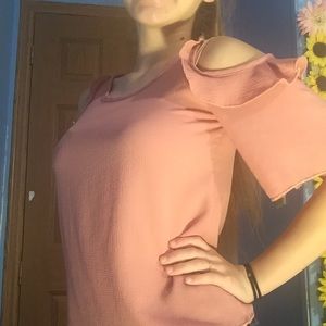 Blush off the shoulder top